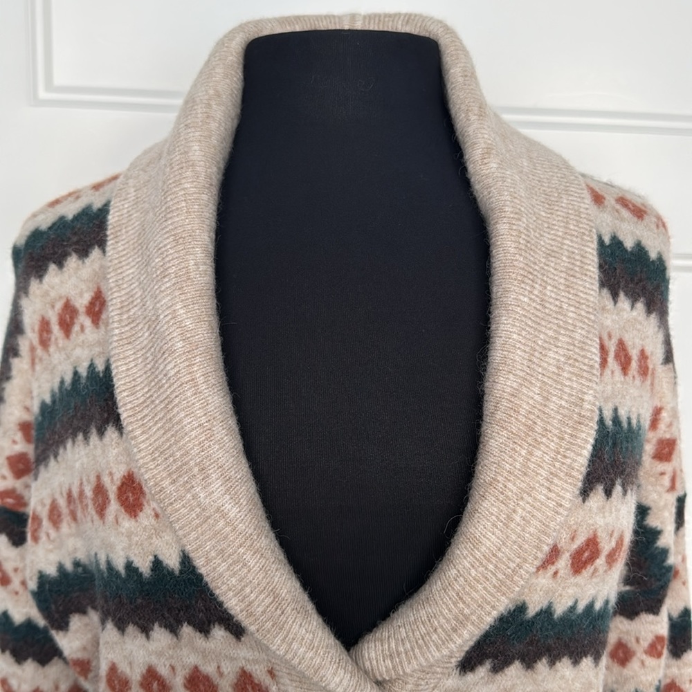 NWT Madewell Harland Fair Isle Cardigan Sweater in Sz X-Small - Picture 7 of 16